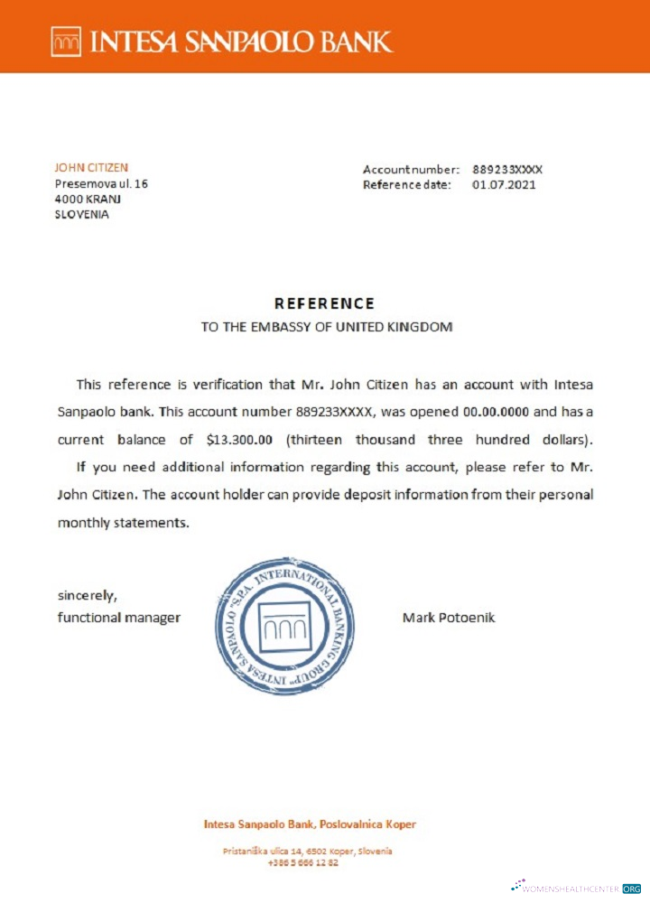 Download Slovenia Intesa Sanpaolo bank reference Photoshop template